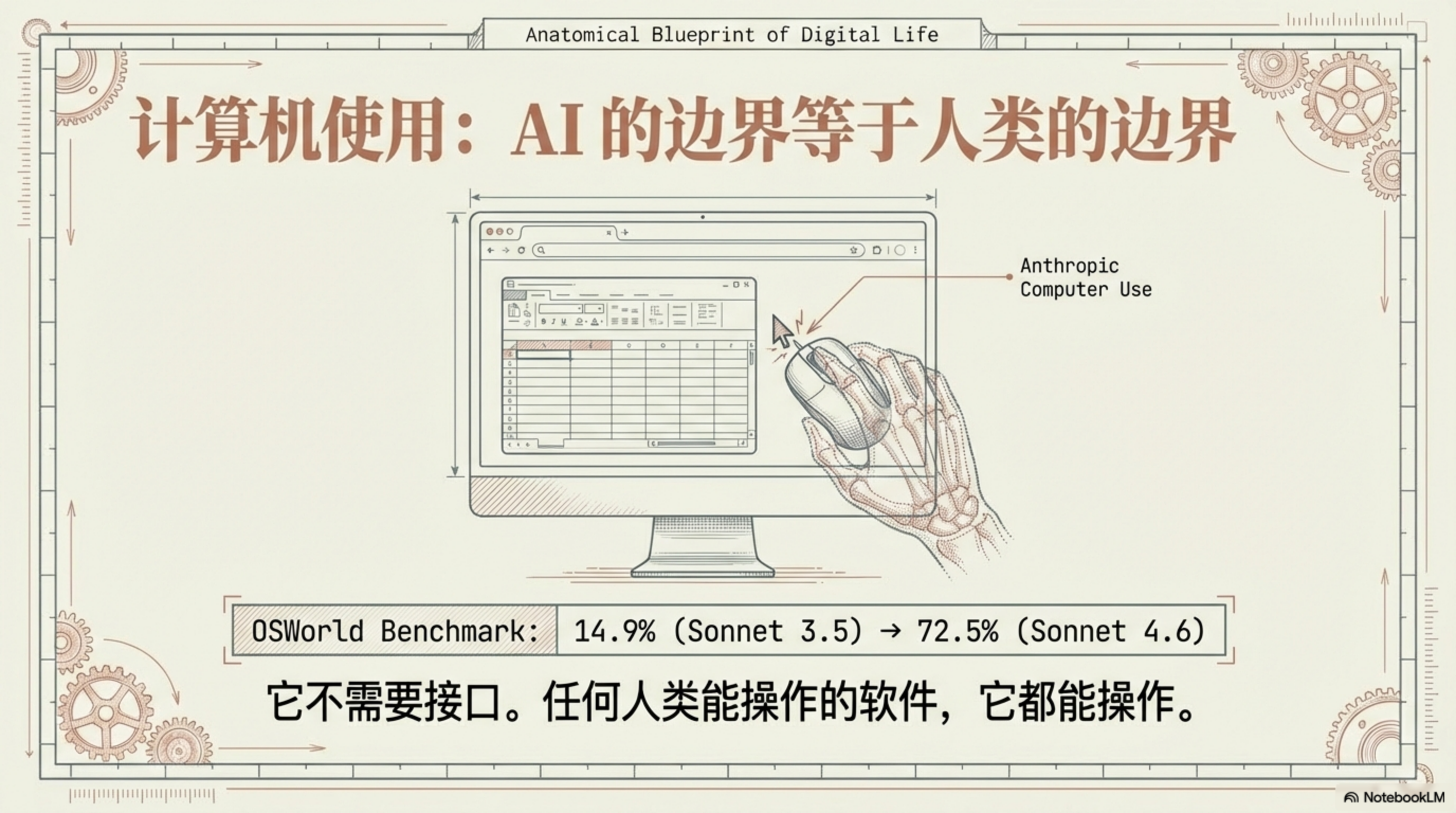 计算机使用:AI 的操作边界等于人类的操作边界,OSWorld 成绩从 14.9% 升至 72.5%