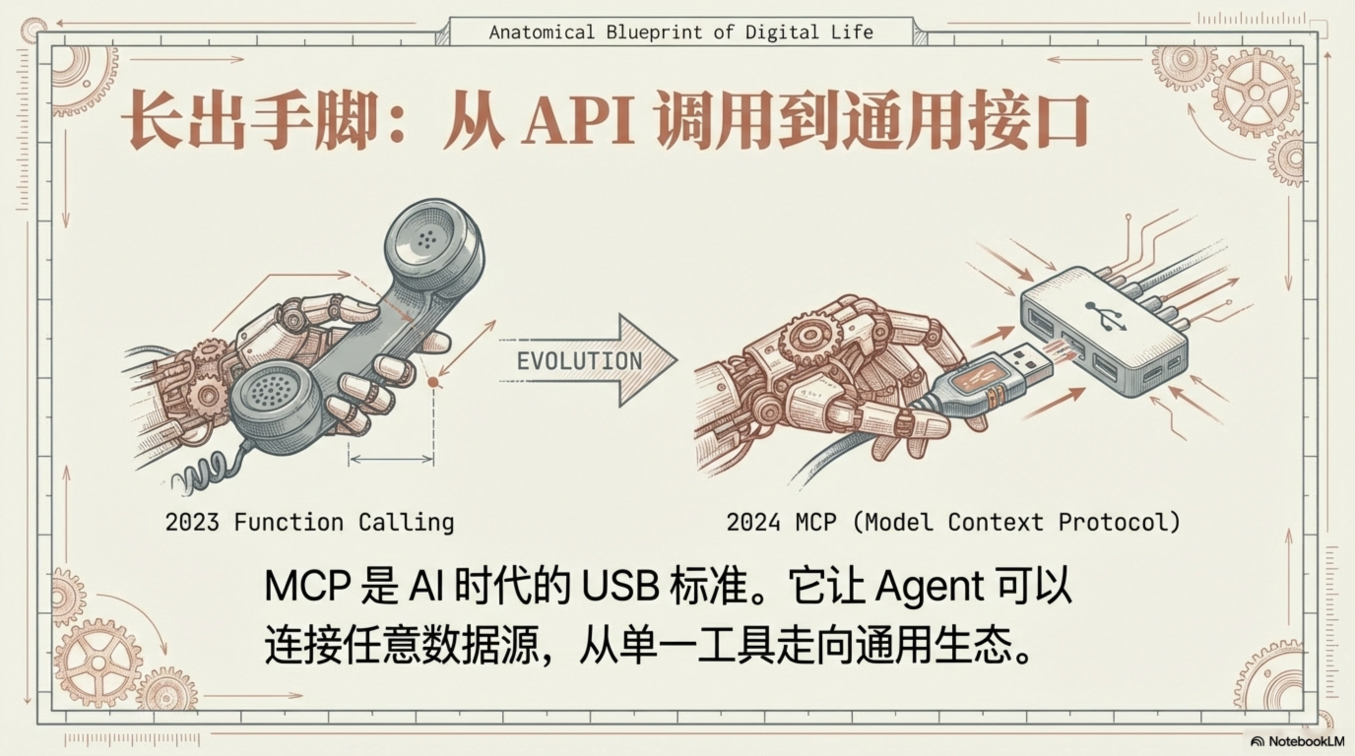 从 Function Calling 到 MCP:AI 工具生态的演进,从单一 API 调用走向通用协议